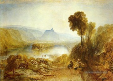 Château de Prudhoe Northumberland romantique Turner Peinture à l'huile